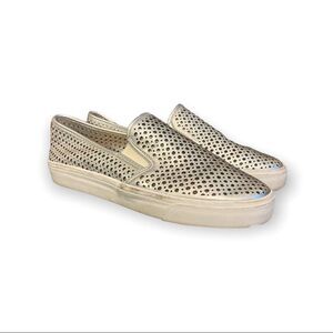 Banana Republic Silver Slip On Sneakers
